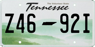 TN license plate Z4692I