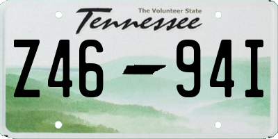 TN license plate Z4694I