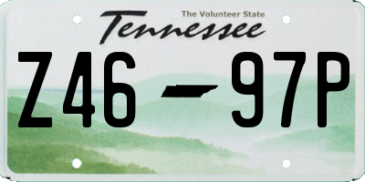 TN license plate Z4697P