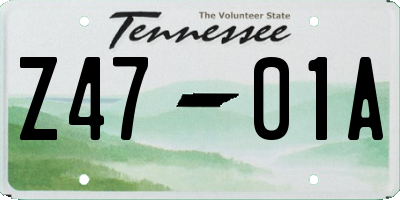 TN license plate Z4701A