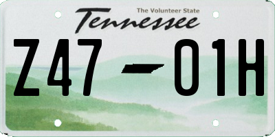 TN license plate Z4701H