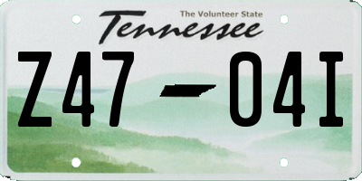 TN license plate Z4704I