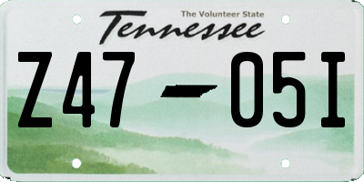 TN license plate Z4705I