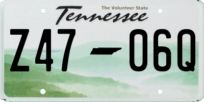 TN license plate Z4706Q