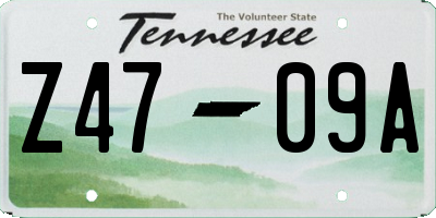 TN license plate Z4709A