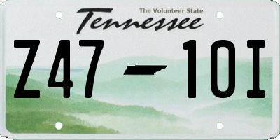 TN license plate Z4710I