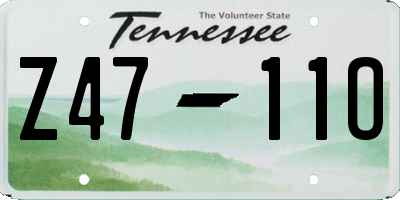 TN license plate Z4711O