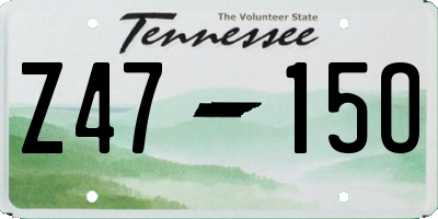 TN license plate Z4715O