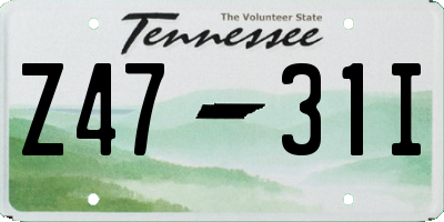 TN license plate Z4731I