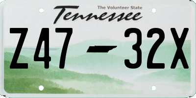 TN license plate Z4732X