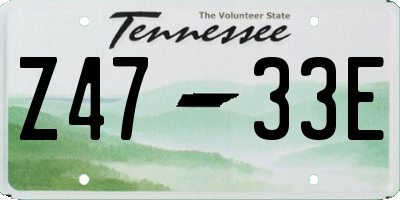 TN license plate Z4733E