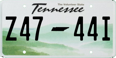 TN license plate Z4744I