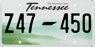 TN license plate Z4745O