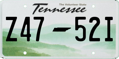 TN license plate Z4752I