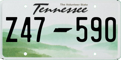 TN license plate Z4759O