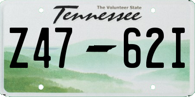 TN license plate Z4762I