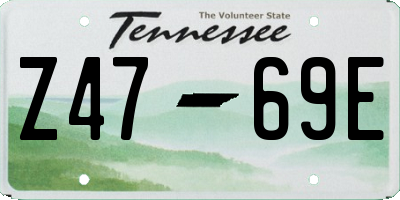 TN license plate Z4769E