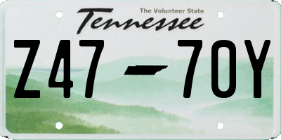 TN license plate Z4770Y
