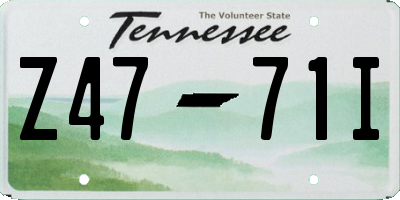 TN license plate Z4771I
