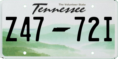 TN license plate Z4772I