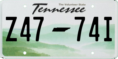 TN license plate Z4774I