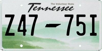 TN license plate Z4775I