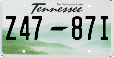 TN license plate Z4787I