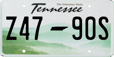 TN license plate Z4790S