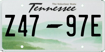 TN license plate Z4797E
