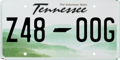 TN license plate Z4800G