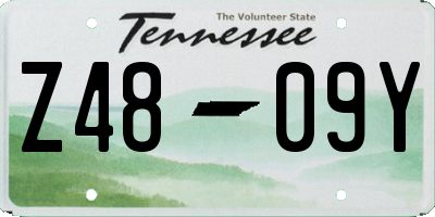 TN license plate Z4809Y