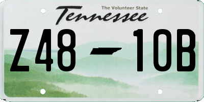 TN license plate Z4810B