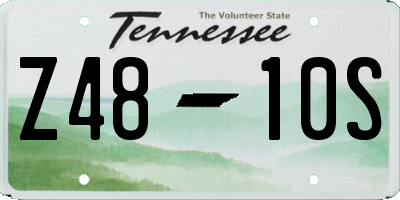 TN license plate Z4810S