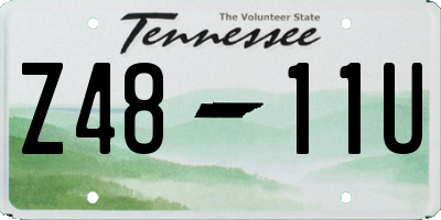 TN license plate Z4811U