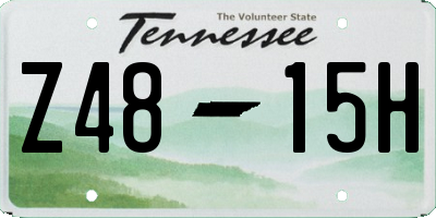 TN license plate Z4815H