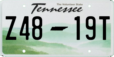 TN license plate Z4819T