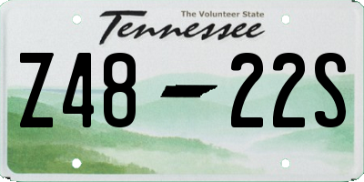 TN license plate Z4822S