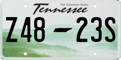 TN license plate Z4823S