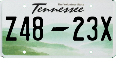 TN license plate Z4823X