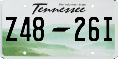 TN license plate Z4826I