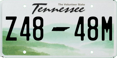 TN license plate Z4848M