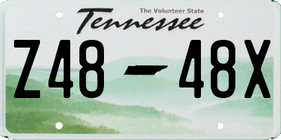 TN license plate Z4848X