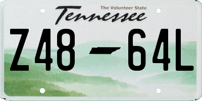 TN license plate Z4864L