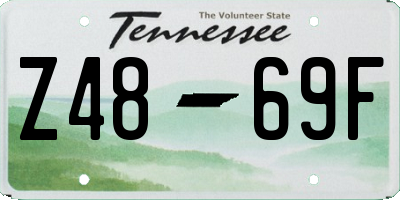TN license plate Z4869F