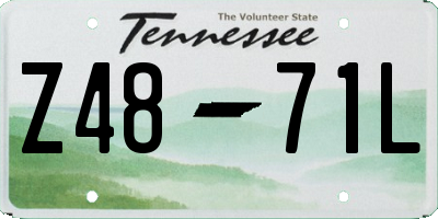 TN license plate Z4871L