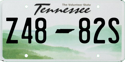 TN license plate Z4882S