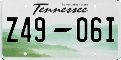 TN license plate Z4906I
