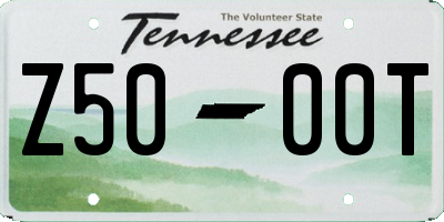TN license plate Z5000T