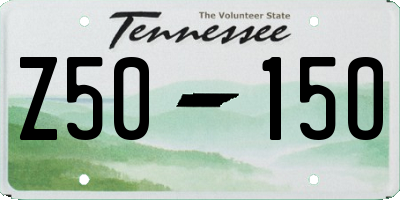 TN license plate Z5015O
