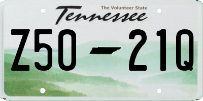 TN license plate Z5021Q